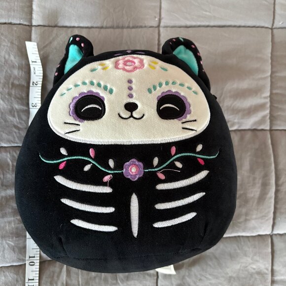 LIKE NEW, Jana Sugar Skull Day Of The Dead Black Cat Squishmallow - Picture 6 of 7